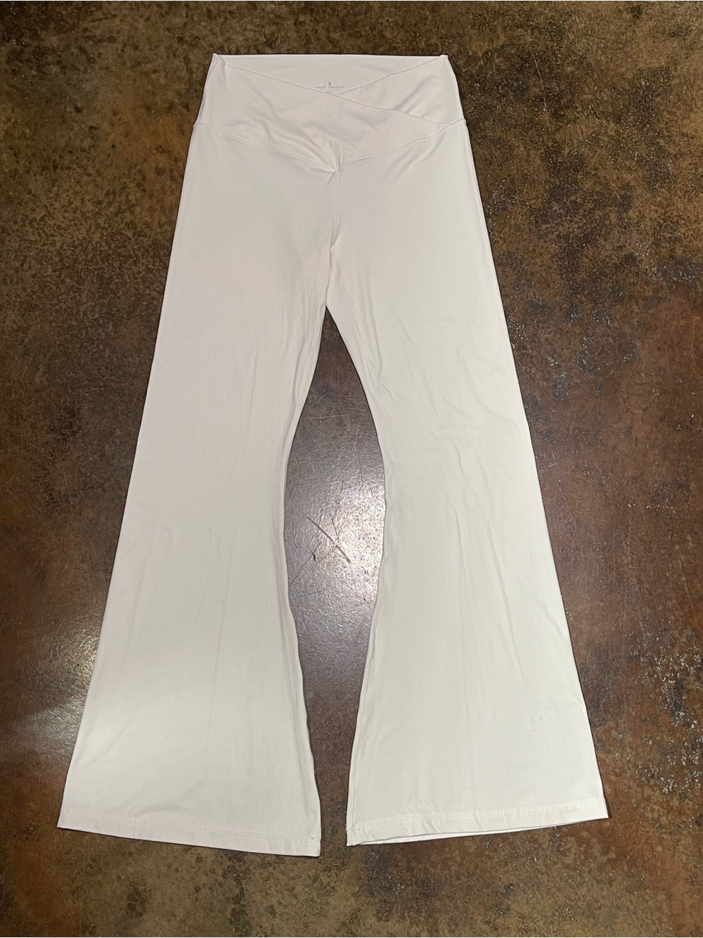 Simply Southern White Girls Flared Leggings